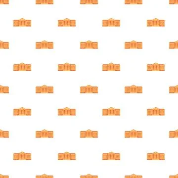 Building icon pattern repeating on white background Illustrazione stock