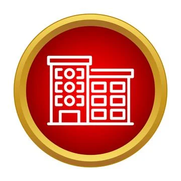 Building icon representing city real estate and modern architecture Ilustração Stock