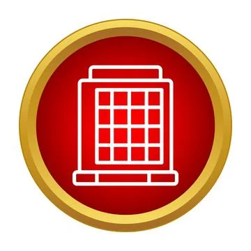 Building icon representing construction and real estate development Ilustración de archivo
