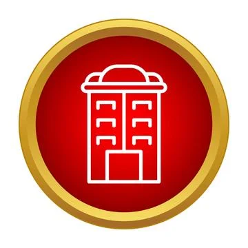 Building icon representing property and real estate business Stock Illustration
