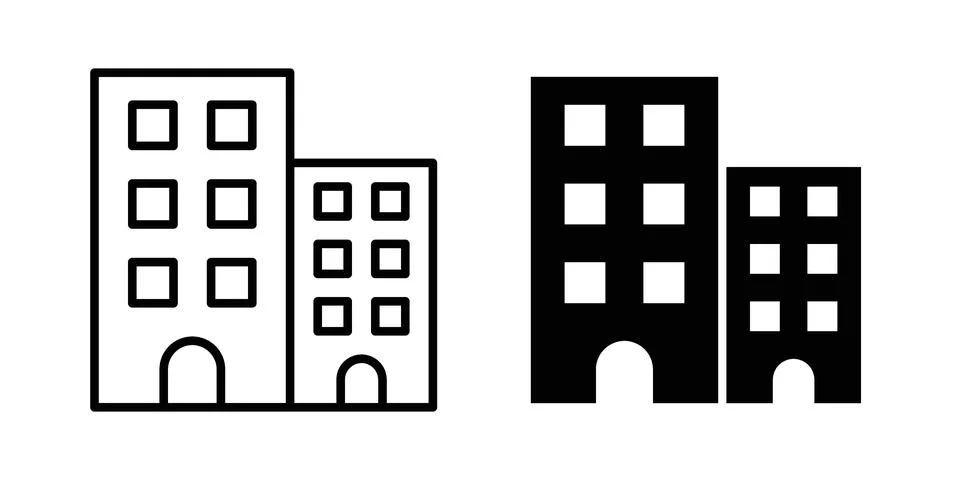 Building icon vector design illustrations Ilustración de archivo
