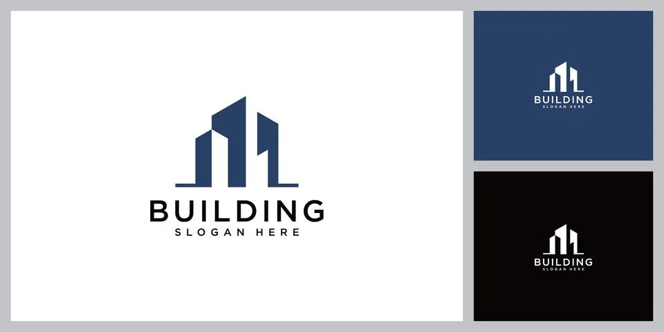 Building icon vector design template Stock Illustration