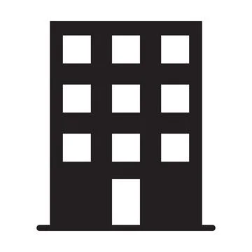 Building icon vector for graphic design, logo, website, social media, mobile Stockillustratie