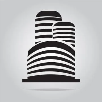 Building icon vector Stock-Illustration