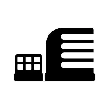 Building icon vector Ilustración de archivo