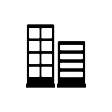 Building icon vector Ilustración de archivo