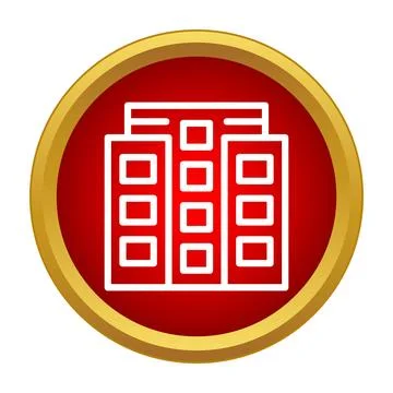 Building icon visualizing urban development and architecture Ilustración de archivo