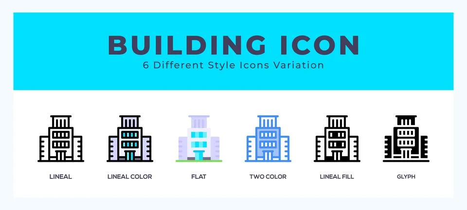 Building icon for web. mobile apps and ui. Ilustración de archivo