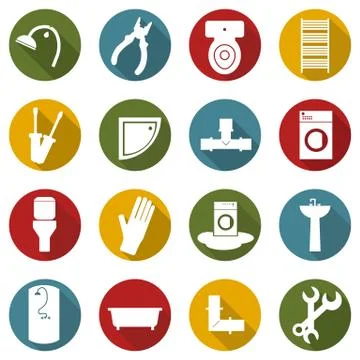 Building icons collection vector illustration. Stock Illustration