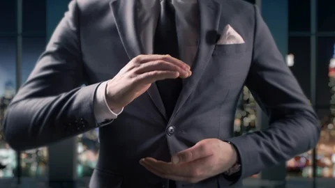 Building Idea Gesture Concept, Hands Together Concept Businessman Background Stock Footage 122632355