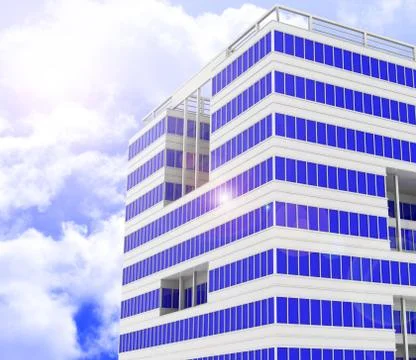 The building Stock Illustration