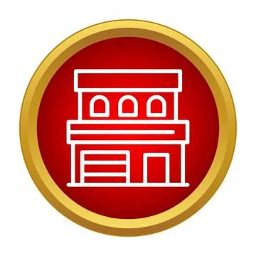 Building illustration indicating structure, home, or property icon Stock Illustration