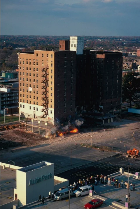 Building Implosion Stock Footage 86207720
