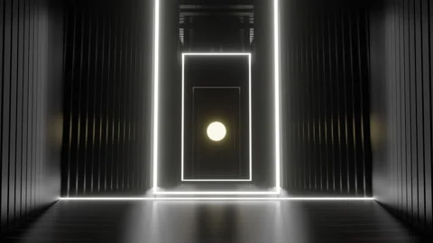 Building Industrial Sci fi Hallway Tunnel Video stock 149168562