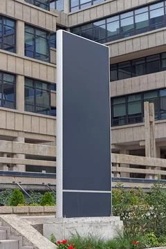 Building info board Stock Photos