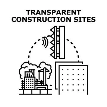 Building information modeling digital construction site technology Illustrazione stock