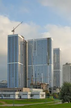 Building of an inhabited complex Stock Photos