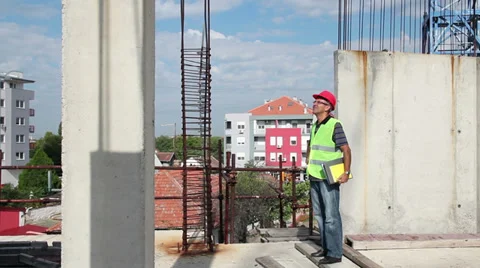 Building Inspector Stock Footage 31824575