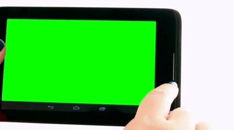 Building Inspector with tablet PC  . Cut green background . Chromakey Stock Footage 61075539