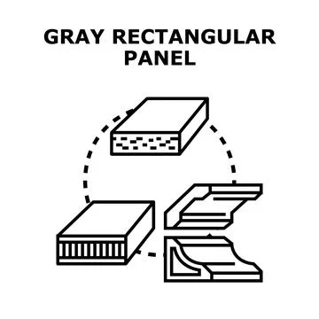 Building insulation and decorative paneling vector illustration Ilustración de archivo
