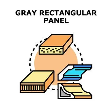 Building insulation and decorative paneling vector illustration Stock Illustration