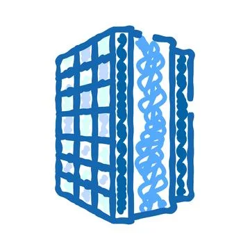 Building insulation system with soundproofing material layers Illustrazione stock