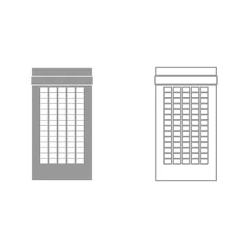 Building it is black icon . Stock Illustration