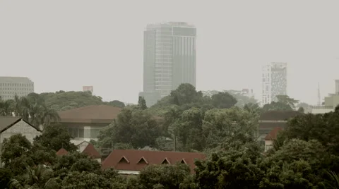 Building in Jakarta Stock Footage 57769689