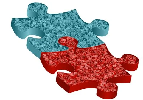 Building jigsaw Stock Illustration