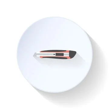 Building knife flat icon Stock Illustration