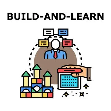 Building knowledge and learning through structured development Stock Illustration