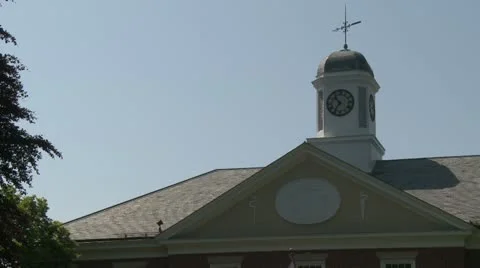 Building with large clock tower (2 of 3) Video stock 19649918