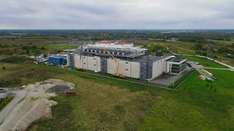 Building large data center for artificial intelligence infrastructure 写真素材