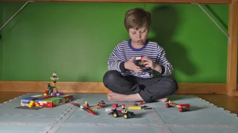 Building with Lego Stock Footage 46969858