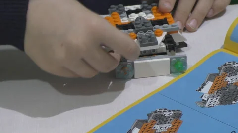 Building a LEGO Stock Footage 62928345