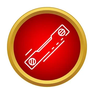 Building level construction measuring tool icon Stock Illustration