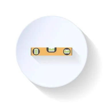 Building level flat icon Stock Illustration