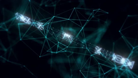 Building level hologram Close up Stock Footage 154837392