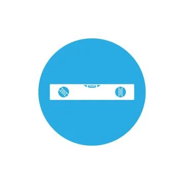 Building level icon. Bubble Level. Vector illustration, flat design. Illustrazione stock