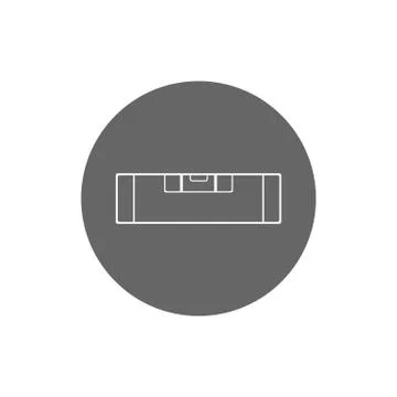 Building level icon. Bubble Level. Vector illustration, flat design. Ilustración de archivo