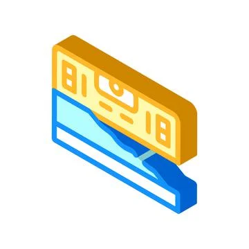 Building level isometric icon vector illustration color Ilustración de archivo