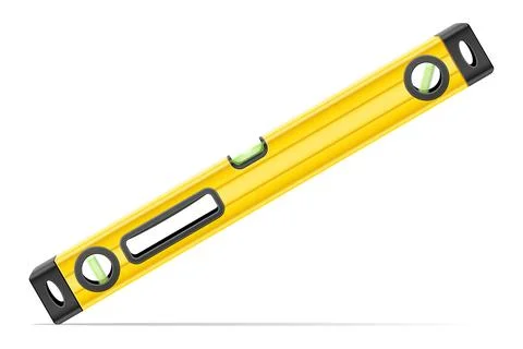 Building level measuring device for determining a flat surface vector illus.. Ilustración de archivo