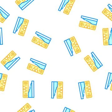 Building level vector seamless pattern color Ilustración de archivo