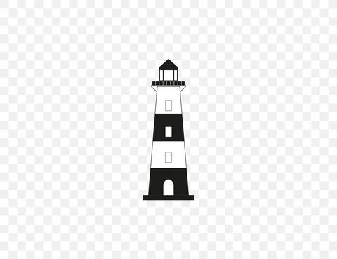 Building, lighthouse icon. Vector illustration. Flat design. Stock Illustration