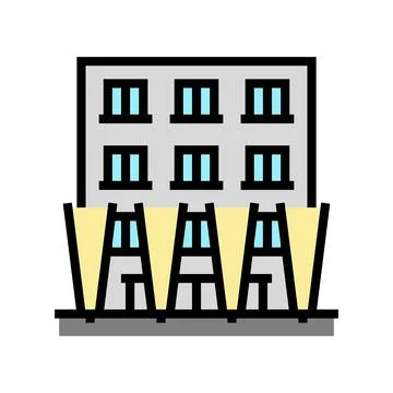 Building lighting color icon vector illustration Ilustración de archivo