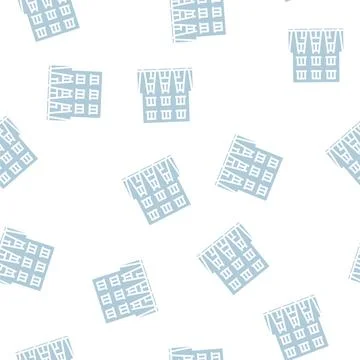 Building lighting glyph seamless pattern Ilustración de archivo