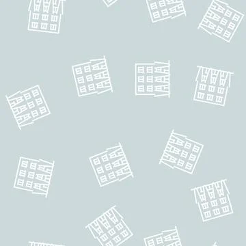 Building lighting line seamless pattern Ilustración de archivo