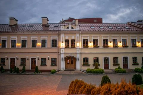 Building with lights. 스톡 사진