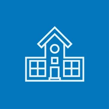Building line icon Stock Illustration