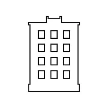 Building linear vector icon Stock Illustration